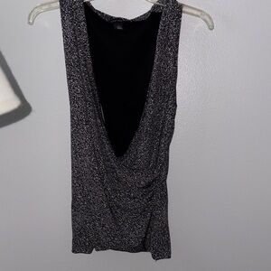 Chic Black and Gray Women's Blouse